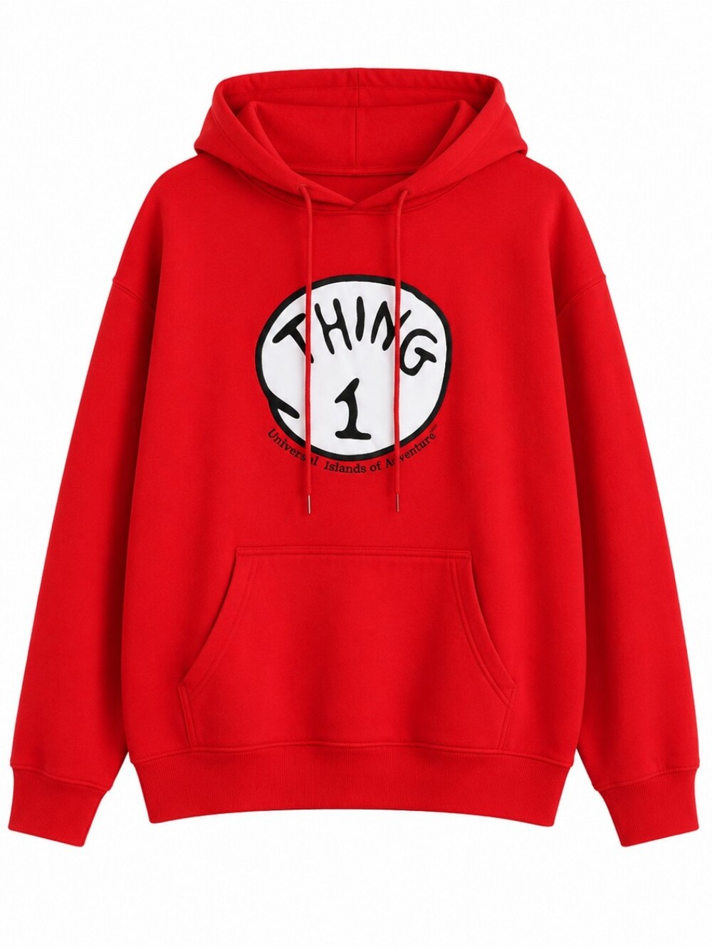 Universal Studios Red Hoodie with Thing 1 Graphic Sz LG